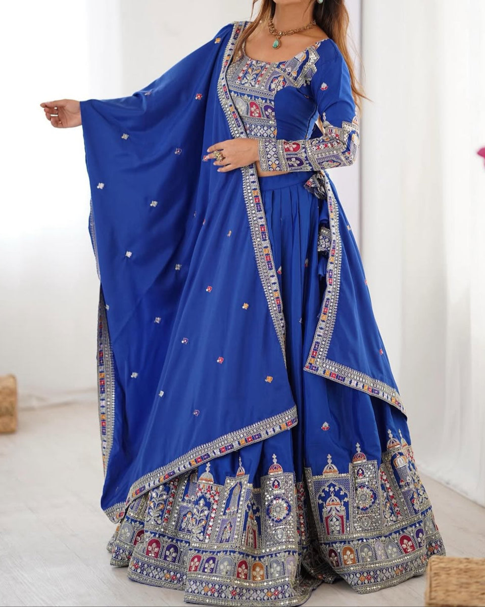 Wedding Special Coding Dori With Thread & Sequence Work Lehenga Choli