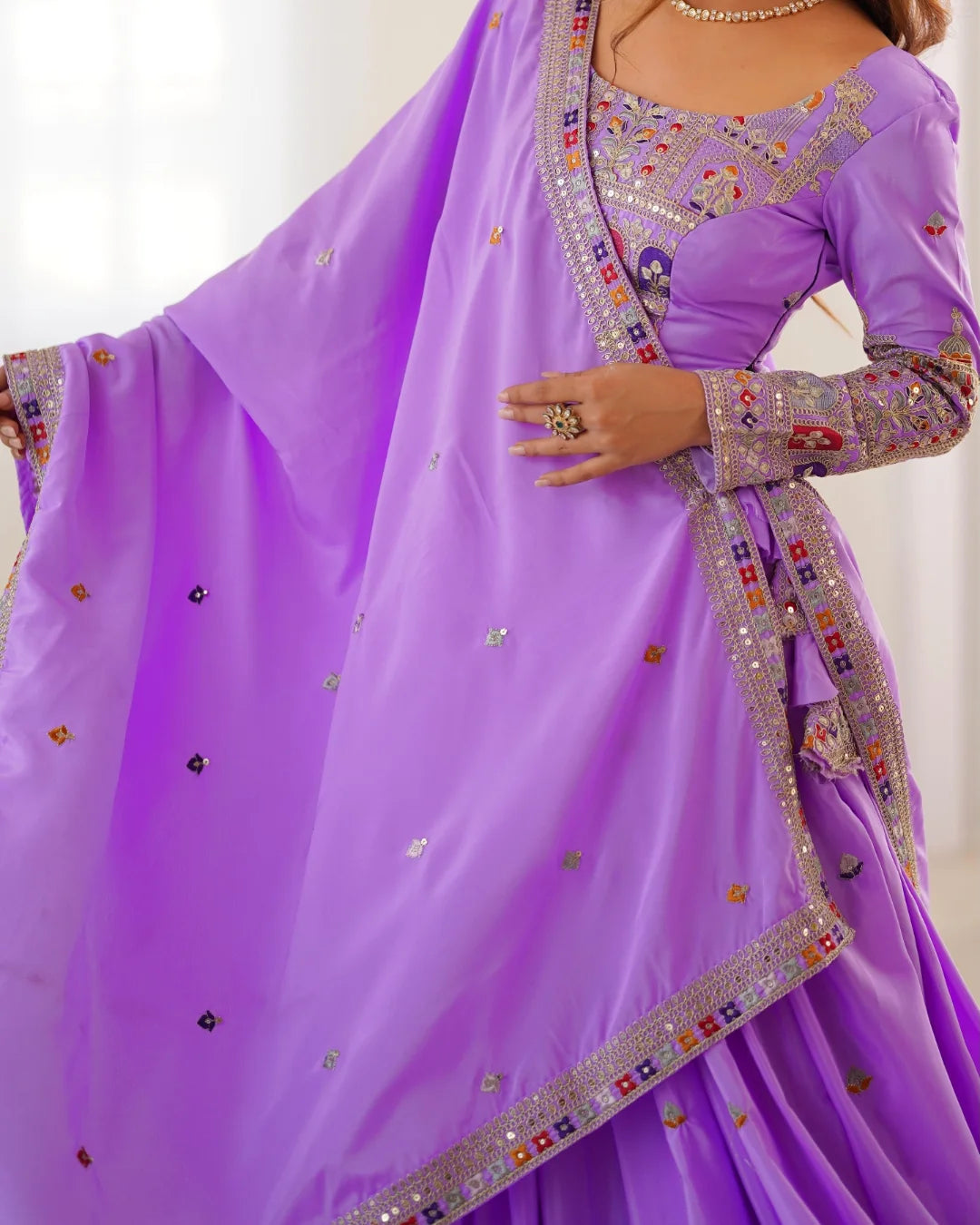 Wedding Special Coding Dori With Thread & Sequence Work Lehenga Choli