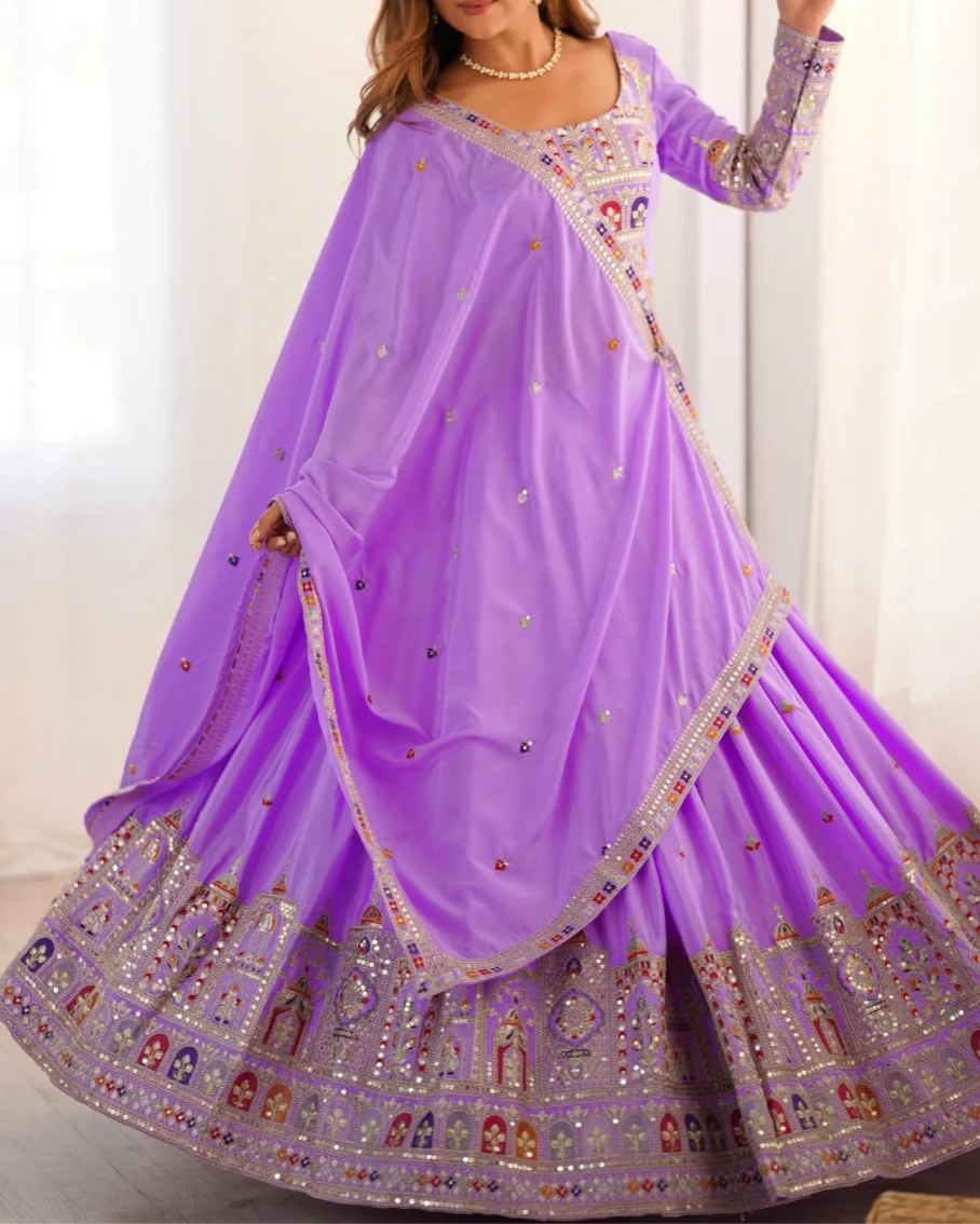 Wedding Special Coding Dori With Thread & Sequence Work Lehenga Choli