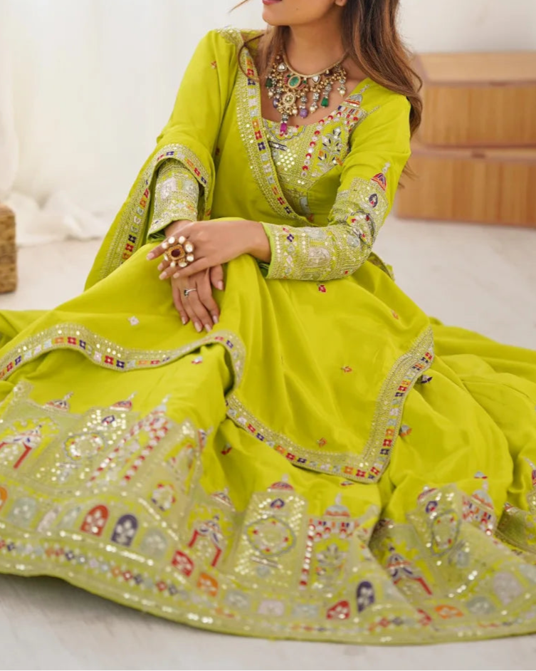 Wedding Special Coding Dori With Thread & Sequence Work Lehenga Choli