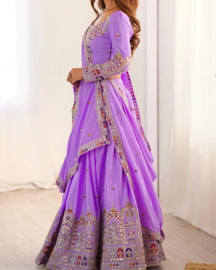 Wedding Special Coding Dori With Thread & Sequence Work Lehenga Choli