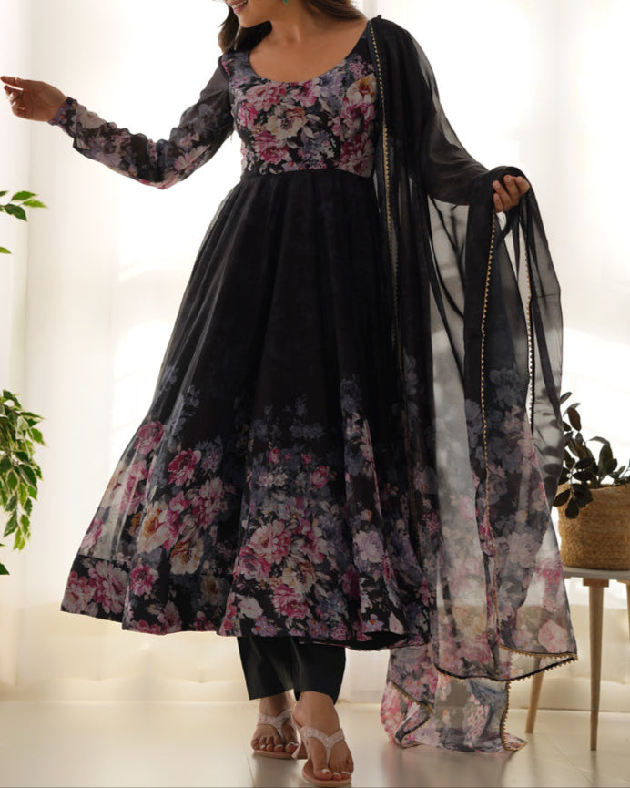 Pure Soft Georgette Anarkali Suit Set