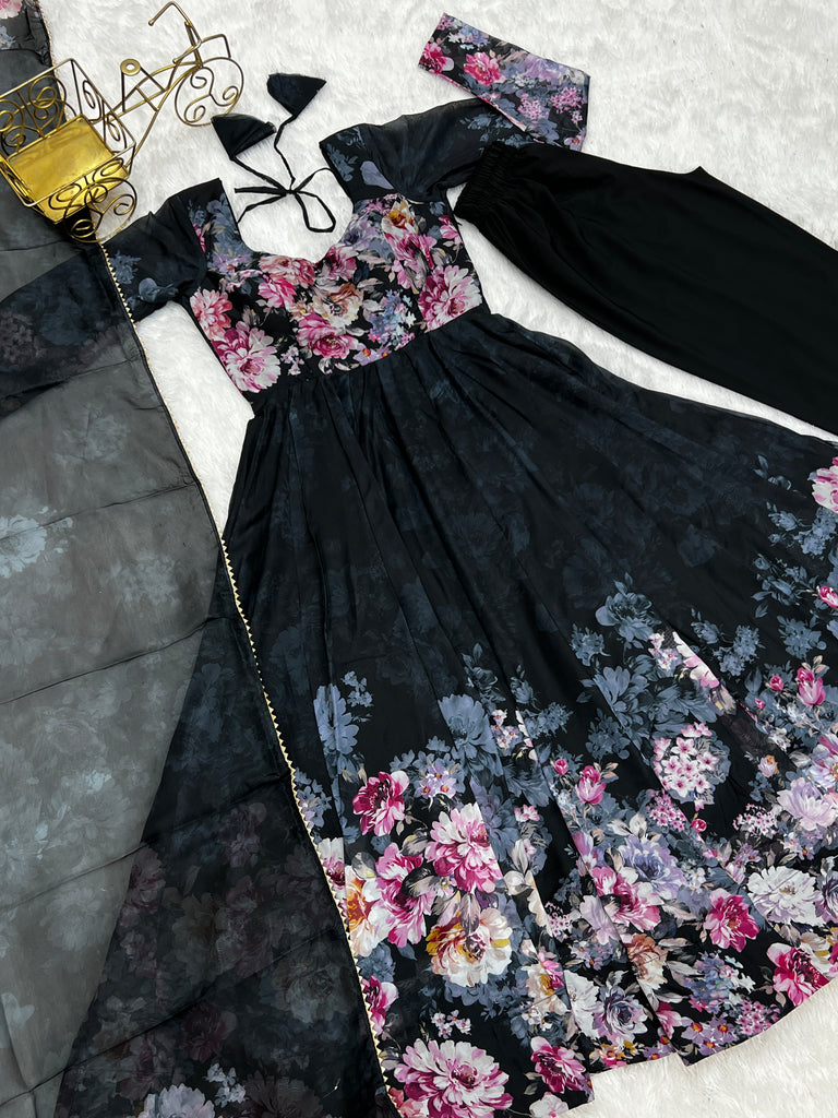 Pure Soft Georgette Anarkali Suit Set