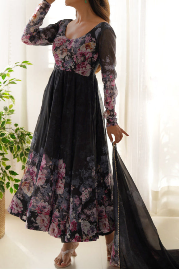 Pure Soft Georgette Anarkali Suit Set