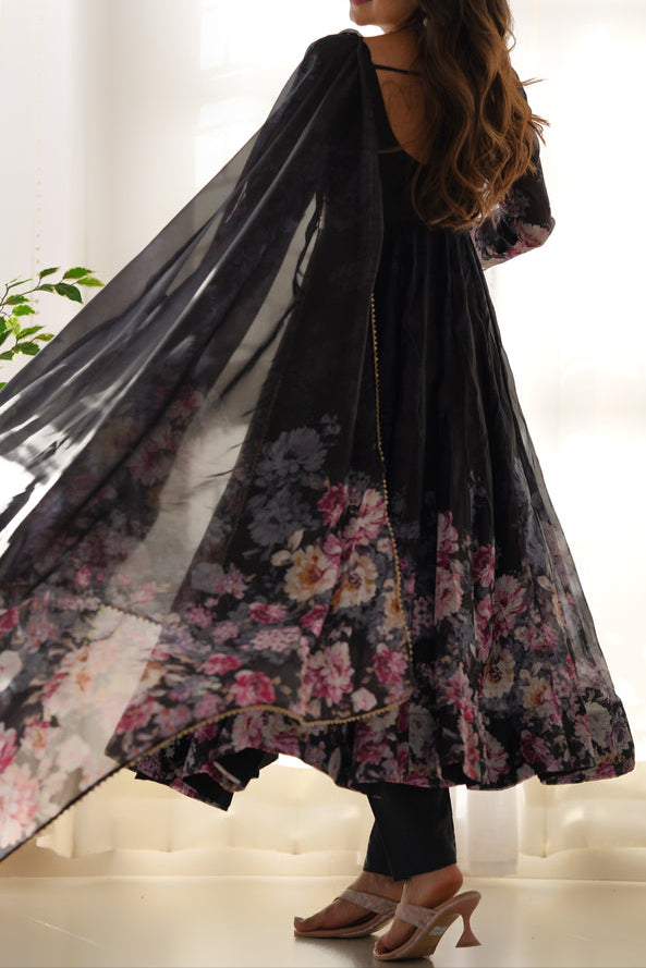 Pure Soft Georgette Anarkali Suit Set