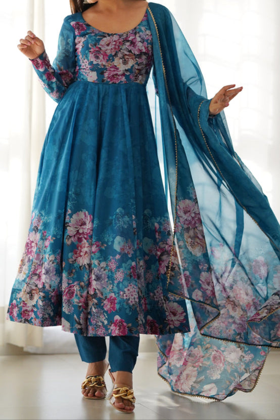 Pure Soft Georgette Anarkali Suit Set