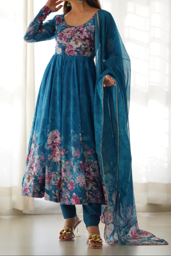 Pure Soft Georgette Anarkali Suit Set
