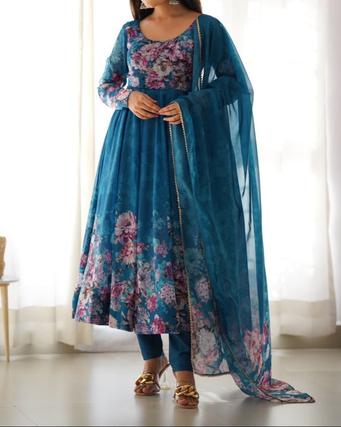 Pure Soft Georgette Anarkali Suit Set