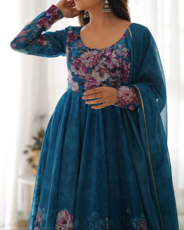 Pure Soft Georgette Anarkali Suit Set