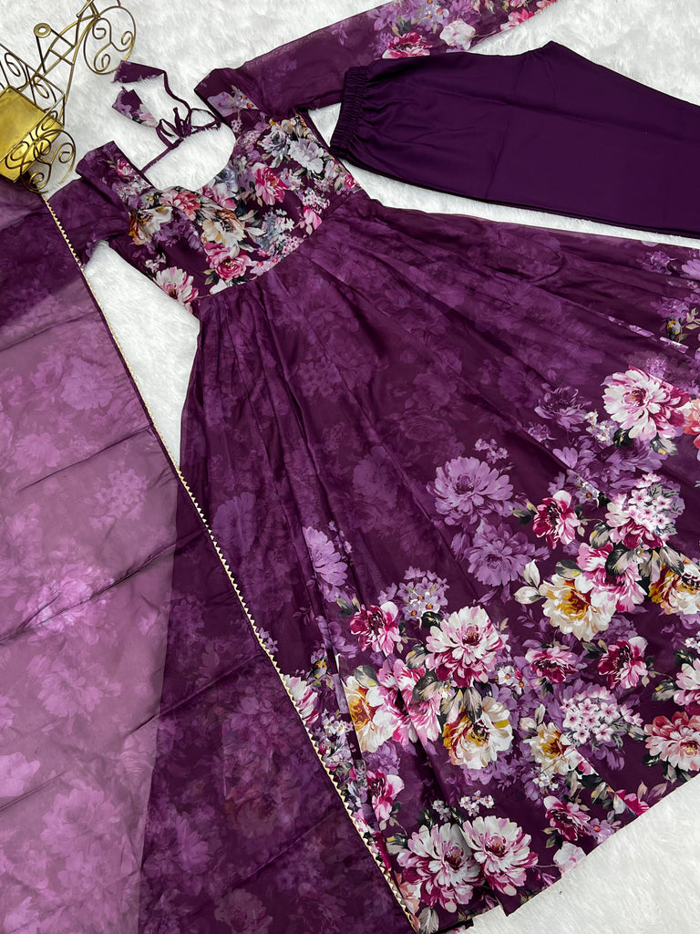 Pure Soft Georgette Anarkali Suit Set