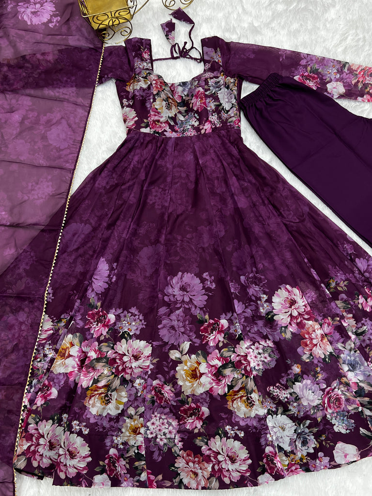 Pure Soft Georgette Anarkali Suit Set