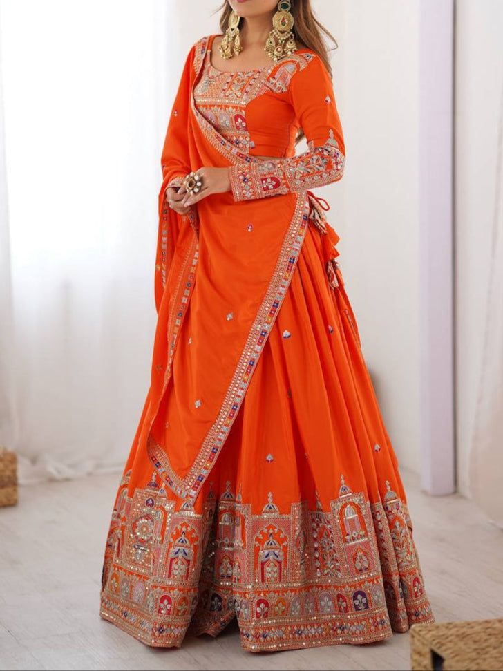 Wedding Special Coding Dori With Thread & Sequence Work Lehenga Choli
