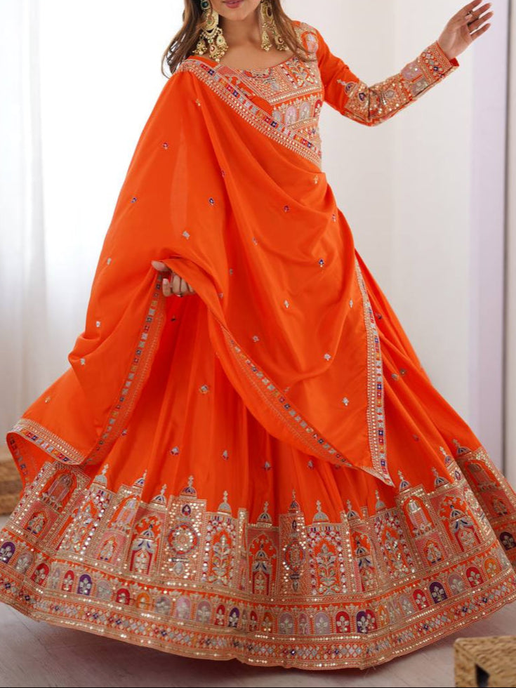 Wedding Special Coding Dori With Thread & Sequence Work Lehenga Choli