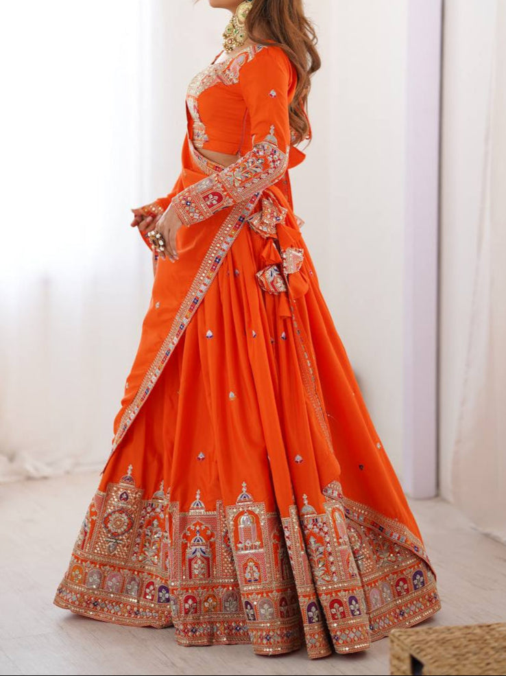 Wedding Special Coding Dori With Thread & Sequence Work Lehenga Choli