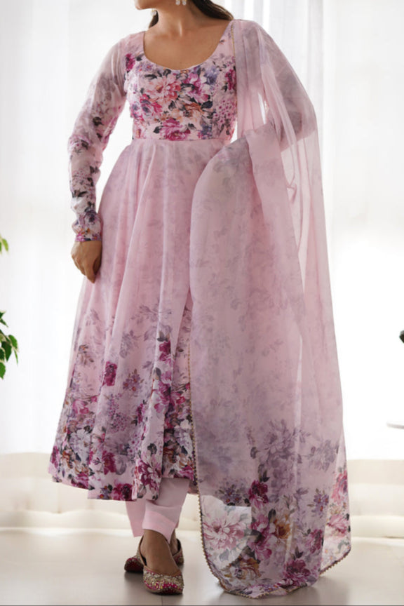 Pure Soft Georgette Anarkali Suit Set