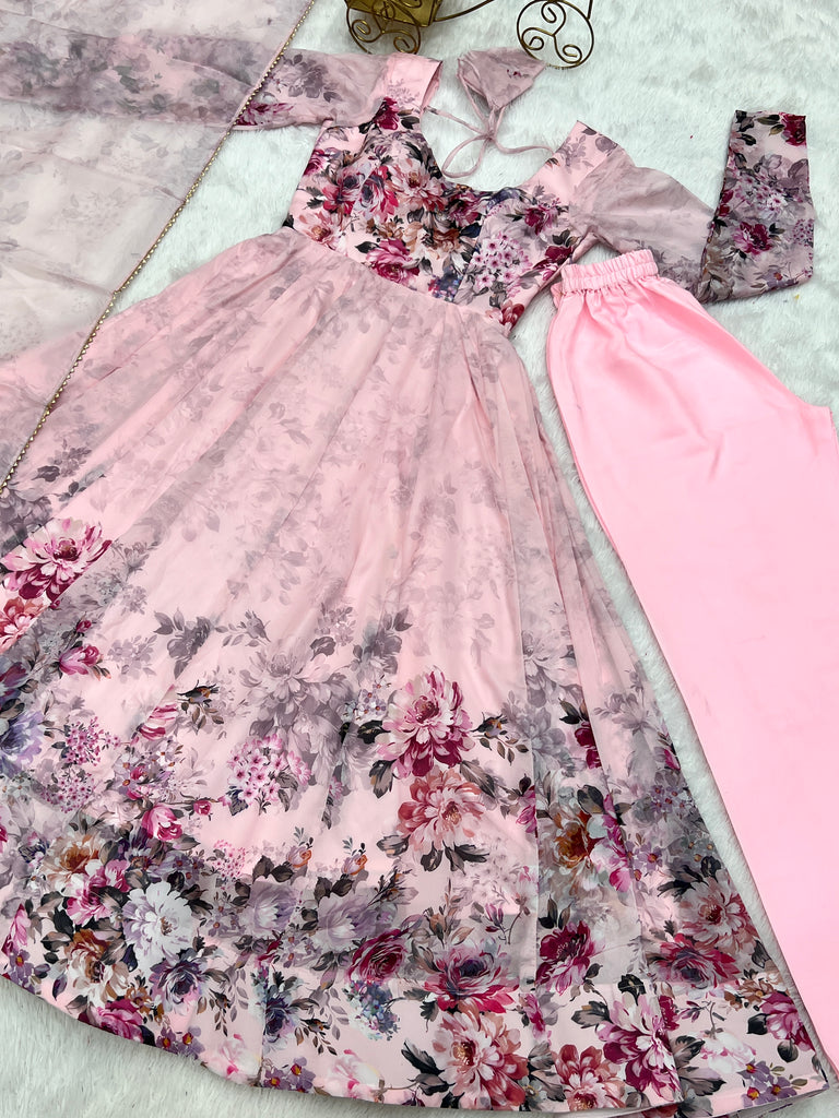 Pure Soft Georgette Anarkali Suit Set