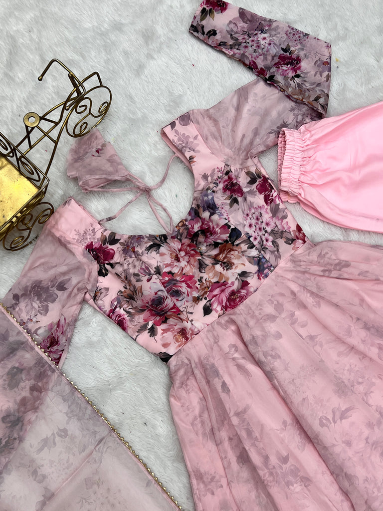 Pure Soft Georgette Anarkali Suit Set