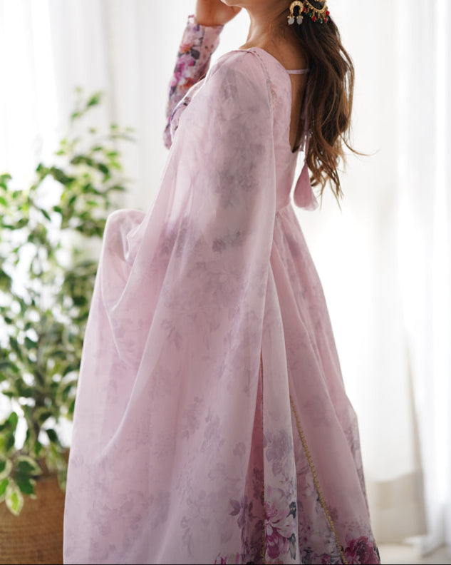 Pure Soft Georgette Anarkali Suit Set